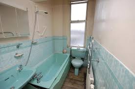 The 1970s bathroom was known for its unique colouring. Bathroom Paper Paint Move
