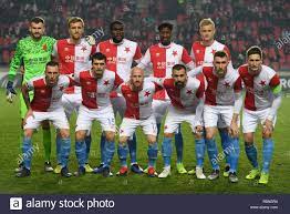 Slavia prague live scores, results, fixtures. Prag Tschechische Republik 13 Dez 2018 Sk Slavia Praha Fussballspieler Posieren Fur Die Fotografen Vor Der Uefa Europa League Gruppenphase Gruppe C Ubereinstimmung Zwischen Sk Slavia Praha Und Fc Zenit Sankt Petersburg