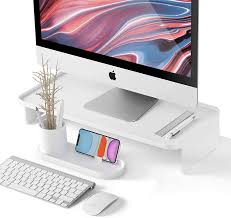 Tablet phone desktop organizer?… all of these above questions make you crazy whenever coming up with them. Monitor Riser With Pen Phone Organizer Zero Assembly Modern Desk Organizer Monitor Stand Riser For Imac Computer Monitor Desk White Buy Online In Angola At Angola Desertcart Com Productid 231065242