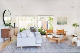 Choosing a fixture in a complementary hue. California Classics Amber Lewis Made For Living Furniture Line