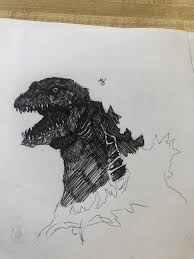 A collection of the top 50 gojira wallpapers and backgrounds available for download for free. Godzilla Vs Shin Godzilla Drawing