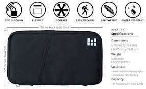 How much does it cost to get an us passport? Travel Wallet Family Passport Holder With Rfid Blocking Document Organizer Nylon Midnight Amazon De Luggage