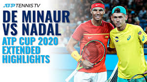 The latest tennis stats including head to head stats for at matchstat.com. Alex De Minaur Vs Rafa Nadal Atp Cup 2020 Extended Highlights Youtube