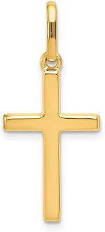 Get it as soon as thu, jun 24. Amazon Com 14k Yellow Gold Cross Pendant Charm Religious 30mm 1 18 By 13mm 51 Clothing