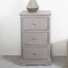 (w) 48cm x (d) 34cm x (h) 70cm all the items we sell are damaged box returns, this means that the items may have the odd mark, small damage or dent. Arabella Taupe Wood 3 Drawer Bedside Cabinet Bedside Table Picture Perfect Home