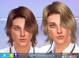 Newsea J149 Unchained Hair Sims 4 Hairs Sims 4 Hair Male Donating Hair Sims 4