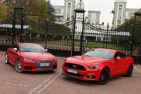 Galerie Photo Essai Comparatif Audi Tts Vs Ford Mustang V8 Ford Mustang V8 Ford Mustangs Audi Tt