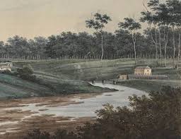 The Old Parramatta Gaol And Gaol Bridge Over The Parramatta River In 1809 Australia History Gaol History