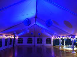 Led Color Wash Lights In A Frame Tent Inside A Gymnasium For A Highschool Prom Contact Taylor Rental At 518 3214 Rental Decorating Decorating Tips Led Color