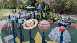 Many neighborhood sports don't require much equipment. Rocket S Universe At Weddington Park Inclusive Space Themed Playground