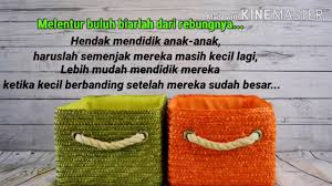1.sedang rebung baik dipatah, jadi buluh melepuh jari. Melentur Buluh Biarlah Dari Rebungnya Youtube