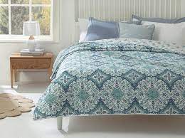 cameo tek kisilik cok amacli yatak ortusu 160x220 cm mavi english home