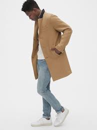 A camel coat works for everything: Wool Blend Top Coat Gap Men S Coats And Jackets Mens Coats Mens Wool Coats
