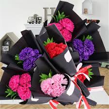So, if you're seeking a token for special moments that can't be put into words, well, then order these flowers from the evergreen array available just for you. 3pcs Soap Flowers Rose Carnation Bouquet Mother S Day Valentine S Day Gift For Girlfriend Wife Artificial Flower Gift Decoration Artificial Dried Flowers Aliexpress