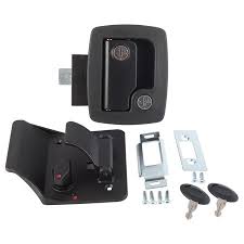 Many entry doors are made with wood or another material that makes them vulnerable to forced entry. Ap Products 013 520 Door Latch Assembly Direct Replacement With One Black Lock Two Keys Door Edge Cover Plate Strike Plate Mounting Screws Uv Resistant Walmart Canada