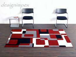 Im flur statt einem läufer mehrere runde teppiche kombinieren. Design Teppich Retro 160 X 230 Cm Rot Weiss Schwarz Ut 12 Design Impex