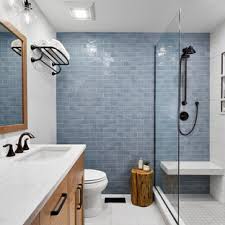 You do not need a professional to set this kind of tile for you. 75 Beautiful Blue Tile Bathroom Pictures Ideas July 2021 Houzz