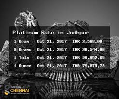 Platinum Rate In Jodhpur Platinum Price In Jodhpur Today Jodhpur Platinum Rate Per Tola Gram Ounce Live Platinum Rate In Jodhpur In Indian Rupees Golden Chennai
