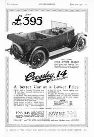 Crossley Car Autocar Advert 1925 14 Car Car Memorabilia Car Advertising