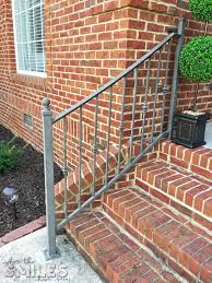 Railing for steps with 3 step and 2 ft to 4 ft. How To Repaint Metal Porch Railings Add Instant Curb Appeal