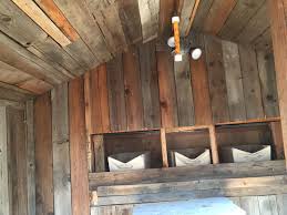 Chicken Coop Interior Used Recycled Fence Pickets For The Walls And Ceiling Fence Pickets Recycling Coop