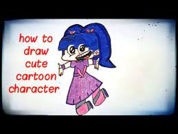 رسم وتلوين امونة من كرتون امونة المزيونة قناة ماجد رسم للاطفال سهل وبسيط رسم كرتون youtube cute cartoon characters cute drawings cartoon drawings
