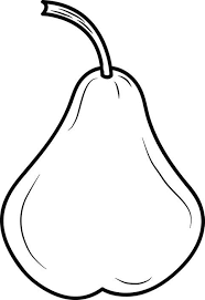 Pear Coloring Page Coloring Pages Fruit Coloring Pages Color