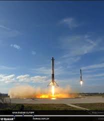 Amazing Footage Shows Spacex Boosters Landing Simultaneously On Earth Spacex Spacex Falcon Elon Musk Spacex