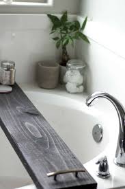 My diy wood bathtub caddy is the easiest diy ever. Diy Stained Wood Bath Tray Practical And Pretty