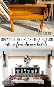 The best bookcase headboard makes it a breeze to collect and showcase your books and other of course, your bookcase headboard should also have a stylish appeal that resonates with your taste. Upcycled Bookcase Headboard Into Farmhouse Hutch Prodigal Pieces