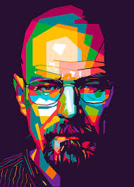 Heisenberg Breaking Bad Poster nofa aji zatmiko Art Print