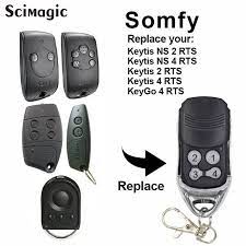 somfy keygo 4 rts compatible remote control replacement 433 42mhz universal somfy gate control remote garage free shippi remote control remote garage remote