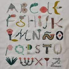 You can also place your custom embroidery design order at this site. Botanical Alphabet Embroidery Sampler
