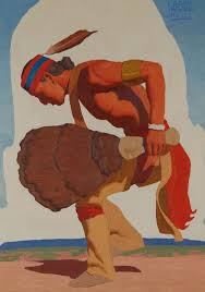 Oil Painting Dancing Cloud Study By Logan Maxwell Hagege Native American Paintings Native Artwork Native Art