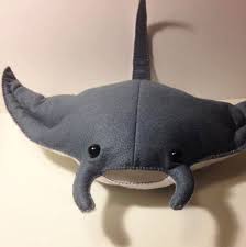 Pre Order Manta Ray By Lokicoki Manta Ray Stuffed Animal Patterns Fabric Toys