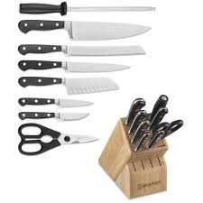 Wusthof 5 piece manicure set, goat velour leather case wusthof. Wusthof Classic Nine Piece Block Set