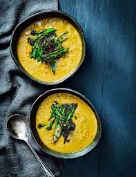 Red Lentil Dahl Soup With Broccoli Tarka Recipe Lentil Dahl Dahl Recipe Vegan Recipes Easy