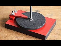 Make A Pillar Drill Powered Disc Sander Drill Press Hack Youtube Lavorare Il Legno Legno Idee