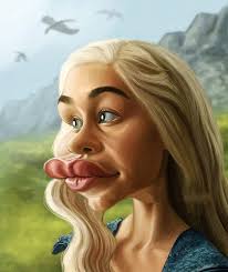 As a kid in london, emilia clarke got a distinct vibe from her local comic book shop: Emilia Clarke Daenerys Targaryen En La Serie Game Of Thrones Por Sodaka Karikaturen Karikaturen Von Beruhmtheiten Karikatur