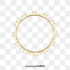 The Circle Frame Golden Flower Patterns Golden Circle Frame The S Patterns Png And Vector With Transparent Background For Free Download Circle Frames Circle Clipart Floral Border Design