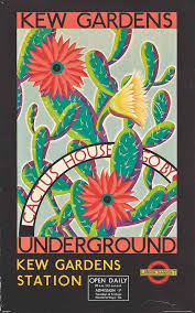 Kew Gardens Kraber John Rowland Barker 1911 1959 London Poster Vintage Poster Art Transportation Poster