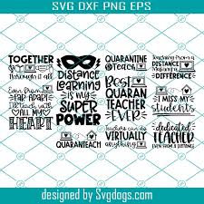 Download Distance Learning Svg Bundle 1st Day Cut File Online Instructor Saying Virtual Back To School Svg Svgdogs