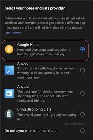 Also with google keep i could maintain the list from all my devices including my windows pc. How To Use Google Keep As Default Note Taking Service For Google Assistant