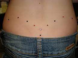Dermal Piercing Lower Back Body Piercings Dermal Piercing Piercings
