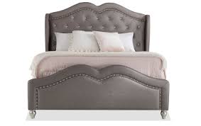 Upholstered sleigh queen bed headboard. Diva Ii Queen Upholstered Bed Bob S Discount Furniture