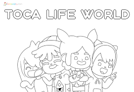 Bad bunny coloring pages 01.23.2021. Toca Boca Coloring Pages New Pictures Free Printable