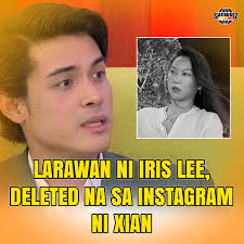 Larawan ni Iris Lee deleted na sa instagram ni Xian