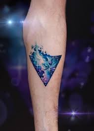 A little something for the cat lovers. 40 Marvelous Watercolor Tattoos Watercolor Tattoo Geometric Watercolor Tattoo Tattoos