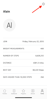 Draggable anchor for relocating where your achievements are shown on your screen. Health Mate Android App Downloading My Data Withings Support