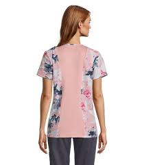 See more ideas about scrubs, scrub tops, fashion. Women S Comfort Curved V Neck Knit Back Scrub Top Peach Sprig Mark S